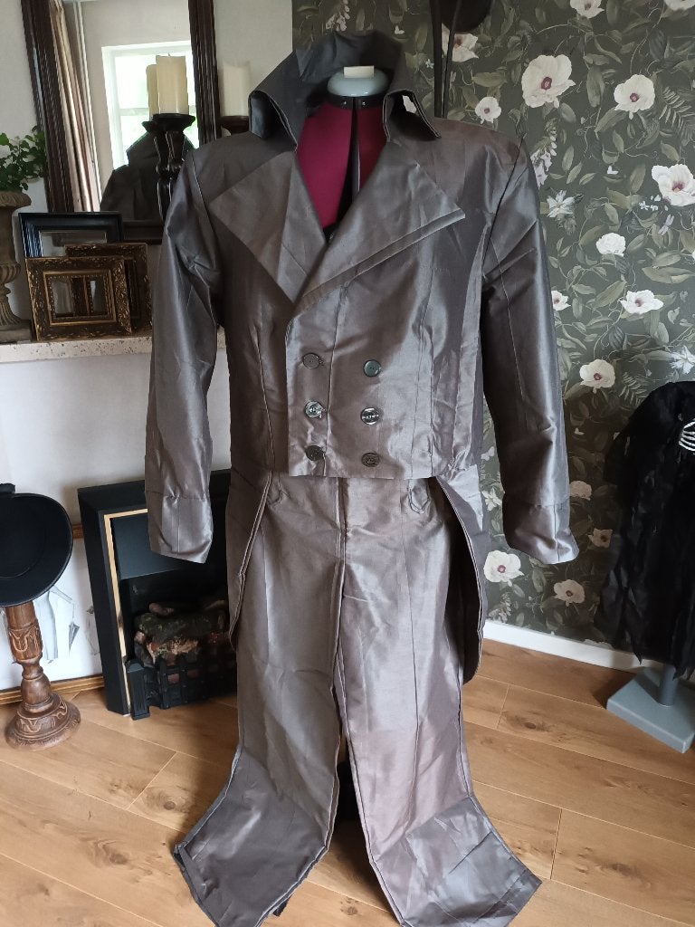 Halloween geest spook grijs broek jas, Zelfgemaakt, Overige maten, Ophalen of Verzenden, Zo goed als nieuw