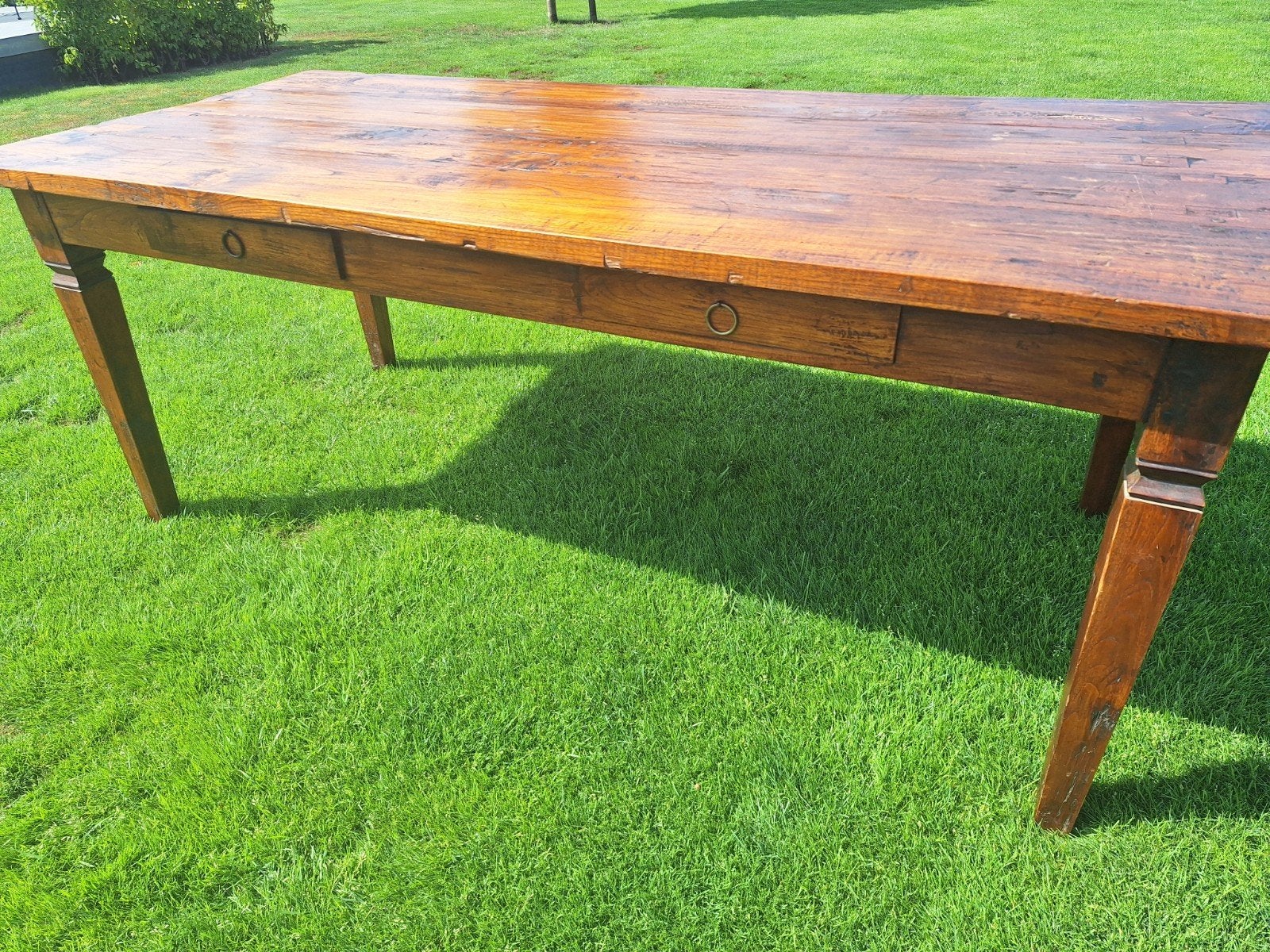 Houten eettafel 90x200 cm, Antiek en Kunst, Ophalen