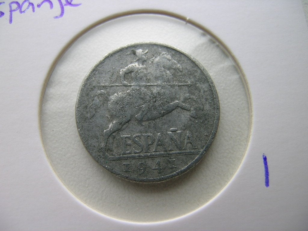 5 Centimos 1941 Spanje, Ophalen of Verzenden, Overige landen, Losse munt