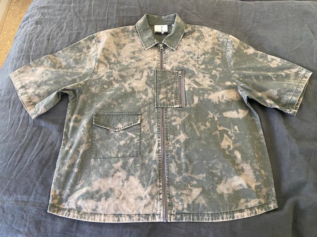 Collusion tie dye cargo shacket shirt - maat M, Ophalen of Verzenden, Zo goed als nieuw, Maat 48/50 (M), Groen