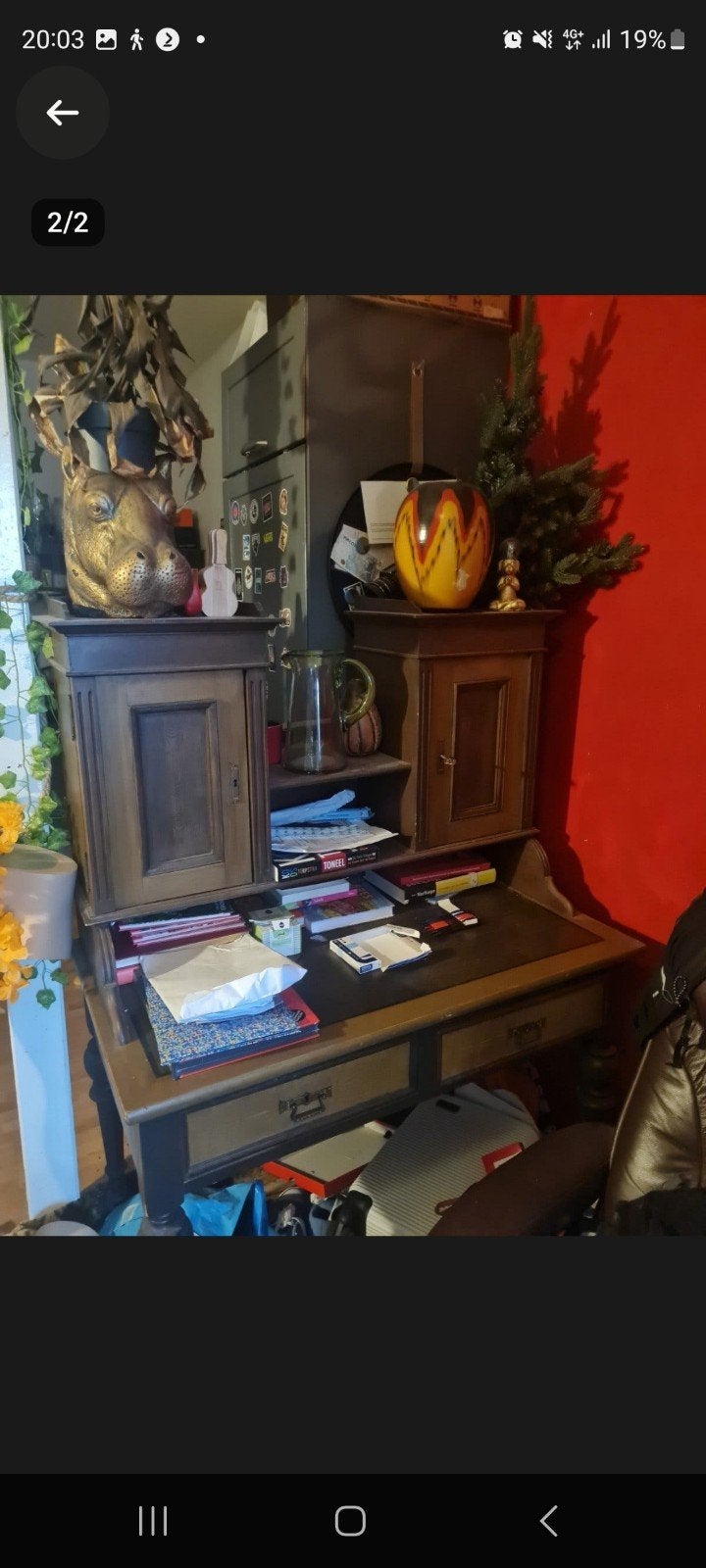 mooie oude secretaire, Ophalen