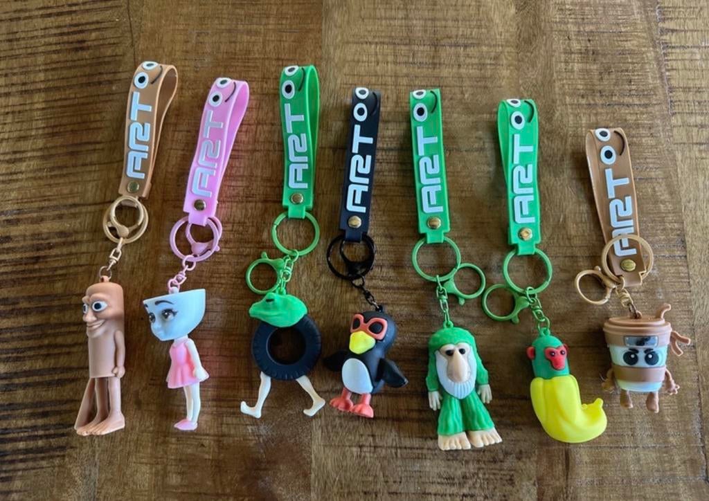 Leuke sleutelhangers tung tung sahur, Ophalen of Verzenden, Gebruikt, Knuffel of Figuurtje