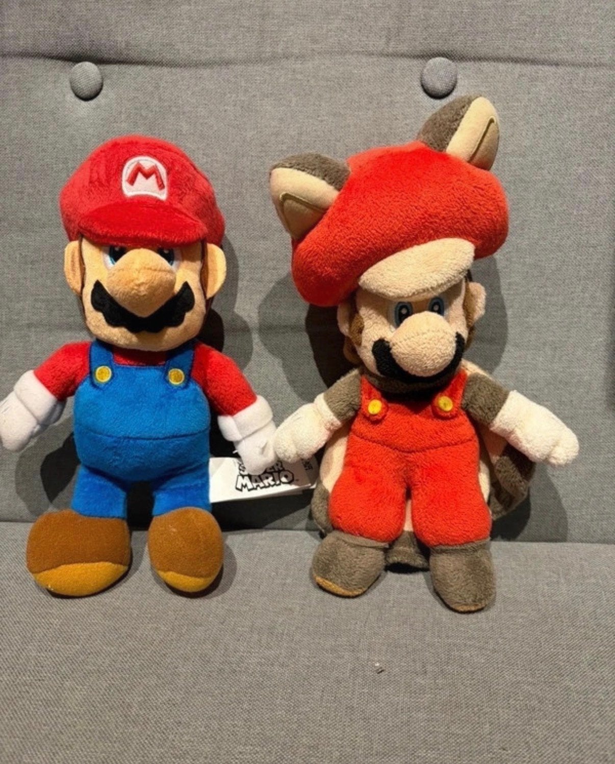Set van 2 San-Ei Super Mario knuffels - Klassiek & Vliegende, Gebruikt, Overige typen, Ophalen of Verzenden, Met label