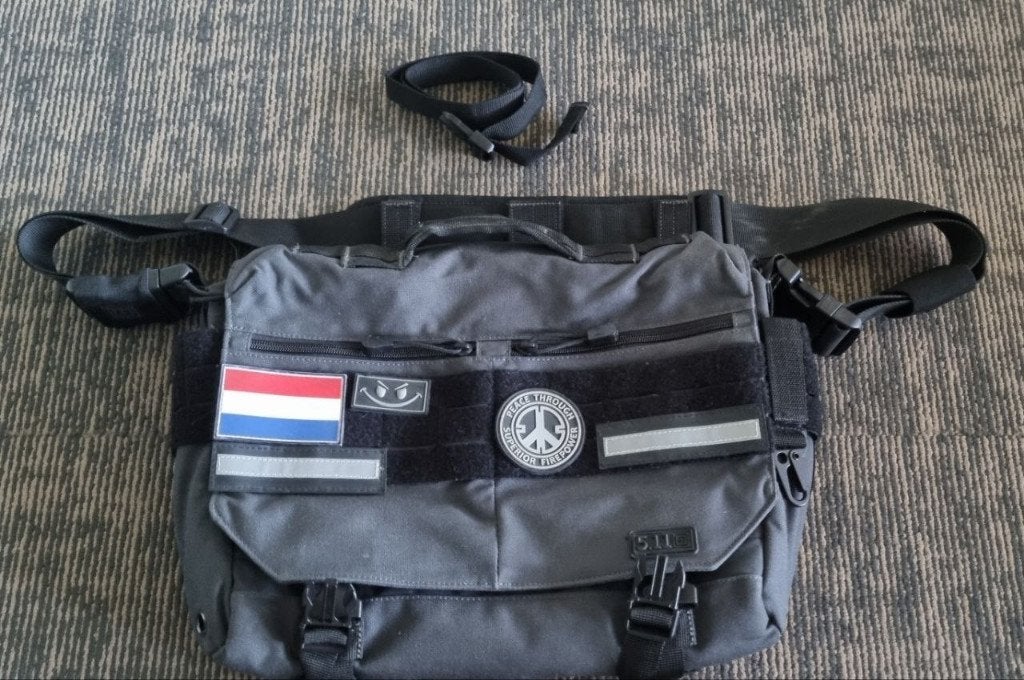 5.11 Tactical Rush Delivery Lima 12L Double Tap zwart blauw, Ophalen of Verzenden, Landmacht, Nederland, Overige typen