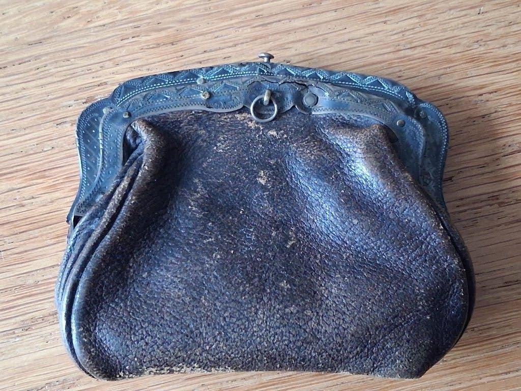 Antieke beurs / portemonnee, Antiek en Kunst, Ophalen of Verzenden