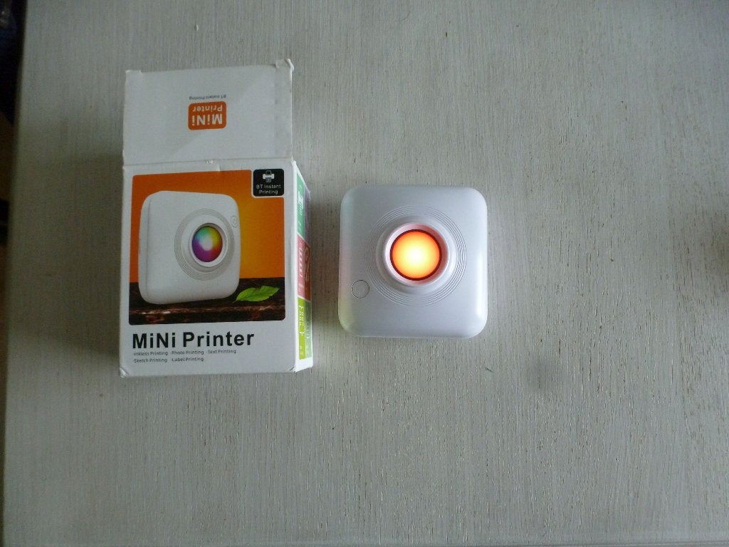 nieuw BT instant MINI thermisch printer -GRATIS zend, Computers en Software, Zwart-en-wit printen, Verzenden, Printer, Nieuw