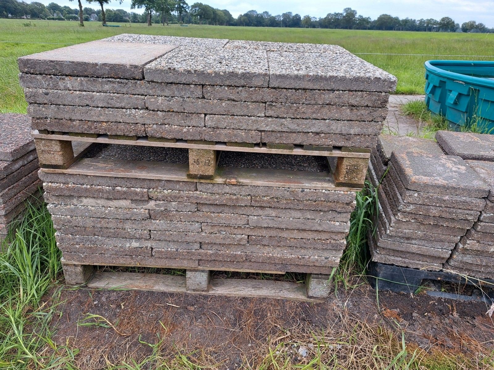 Grindtegels 60x40, Gratis Thuisbezorgd!, Ophalen of Verzenden, Zo goed als nieuw, Beton, Terrastegels