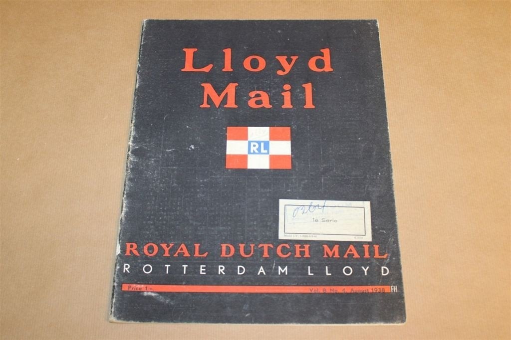 The Lloyd Mail - Rotterdamsche Lloyd - 1938 !!, Ophalen of Verzenden, Gebruikt, Kaart, Foto of Prent