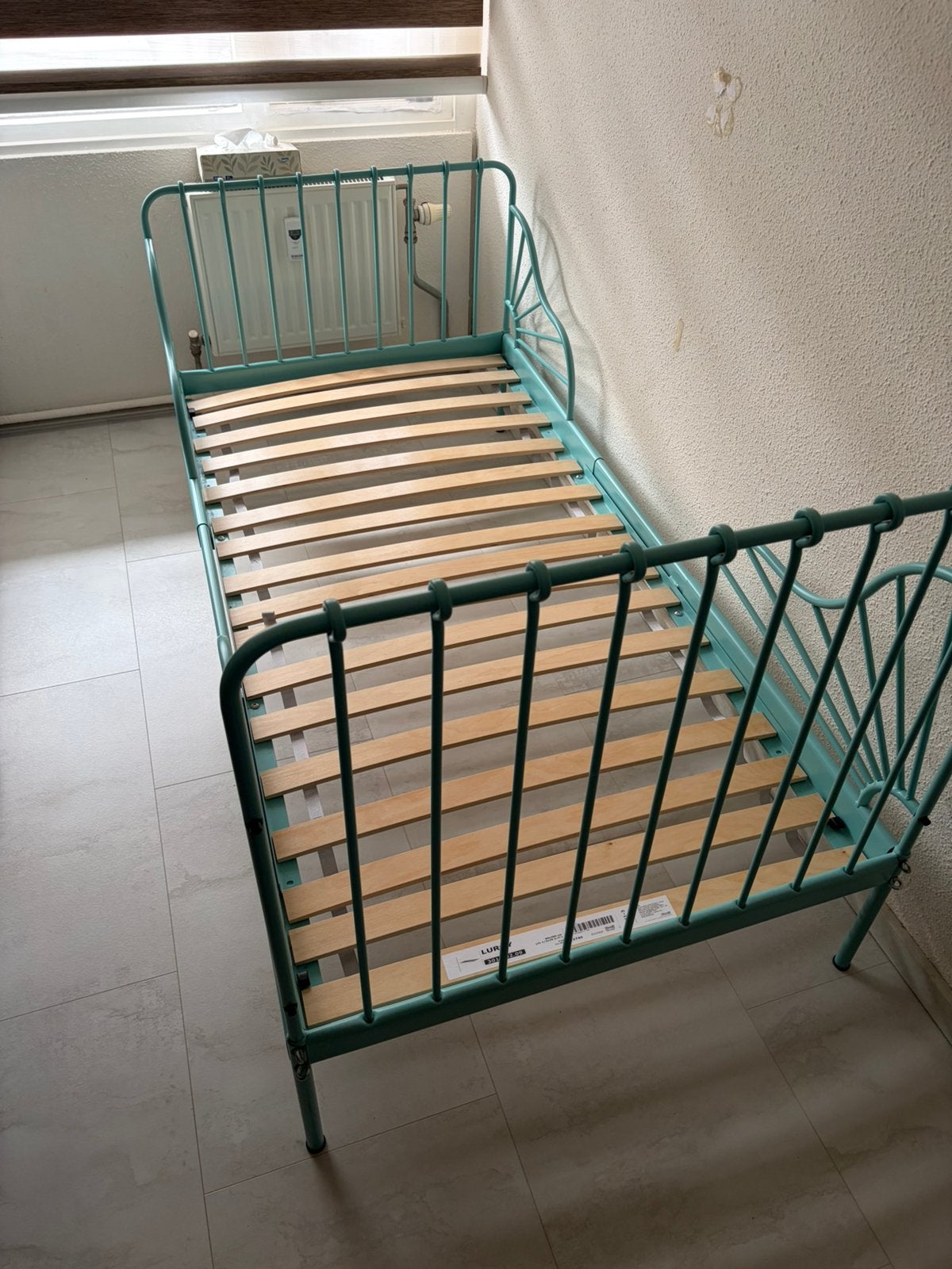 2x Meegroei bed, Ophalen, Zo goed als nieuw, 180 cm of meer, 70 tot 85 cm