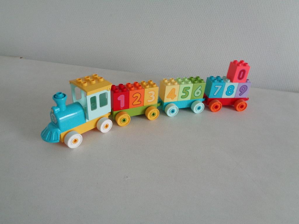 Duplo getallen trein., Kinderen en Baby's, Speelgoed | Duplo en Lego, Ophalen of Verzenden, Zo goed als nieuw, Duplo