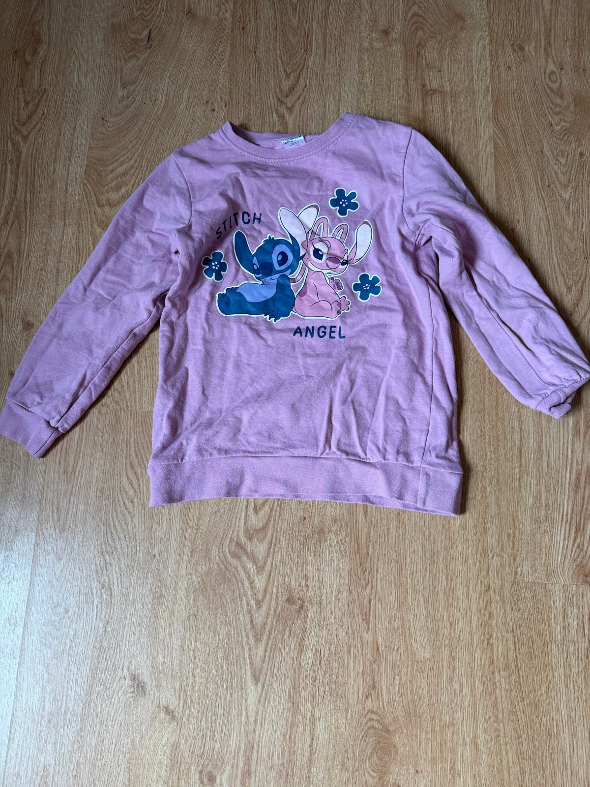 Roze Stitch & Angel Trui Maat 134/140, Verzenden, Gebruikt, Meisje, Trui of Vest