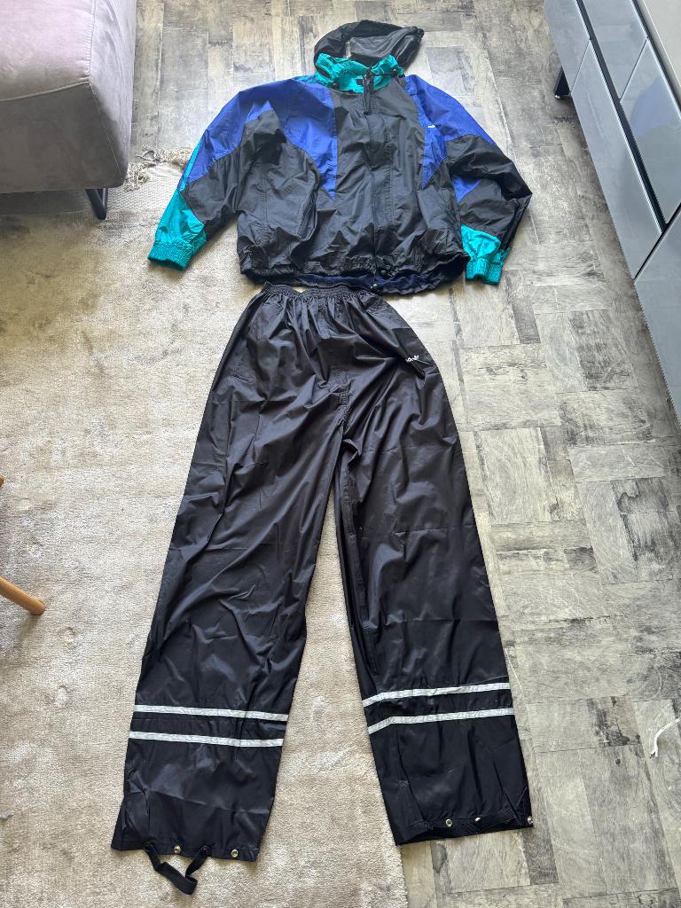 Regenpak Adidas 90’s vintage, Ophalen, Zwart, Maat 56/58 (XL), Adidas