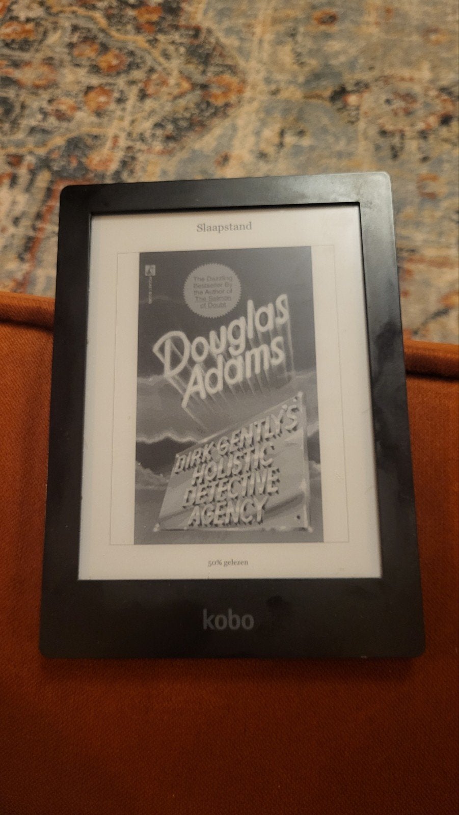 Kobo Aura Hd e-reader met hoesje, Computers en Software, E-readers, Gebruikt, 8 GB, Kobo, Ophalen of Verzenden