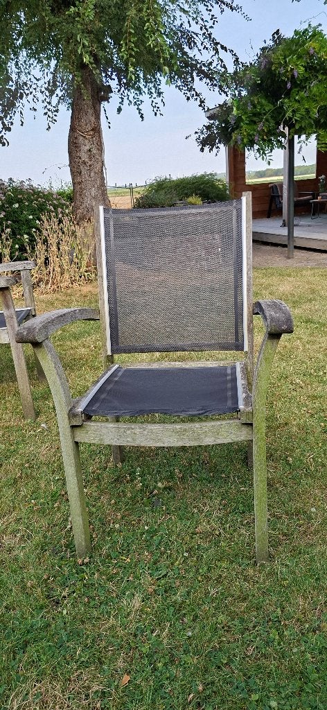 Houten tuinstoelen, Ophalen, Gebruikt, Hout