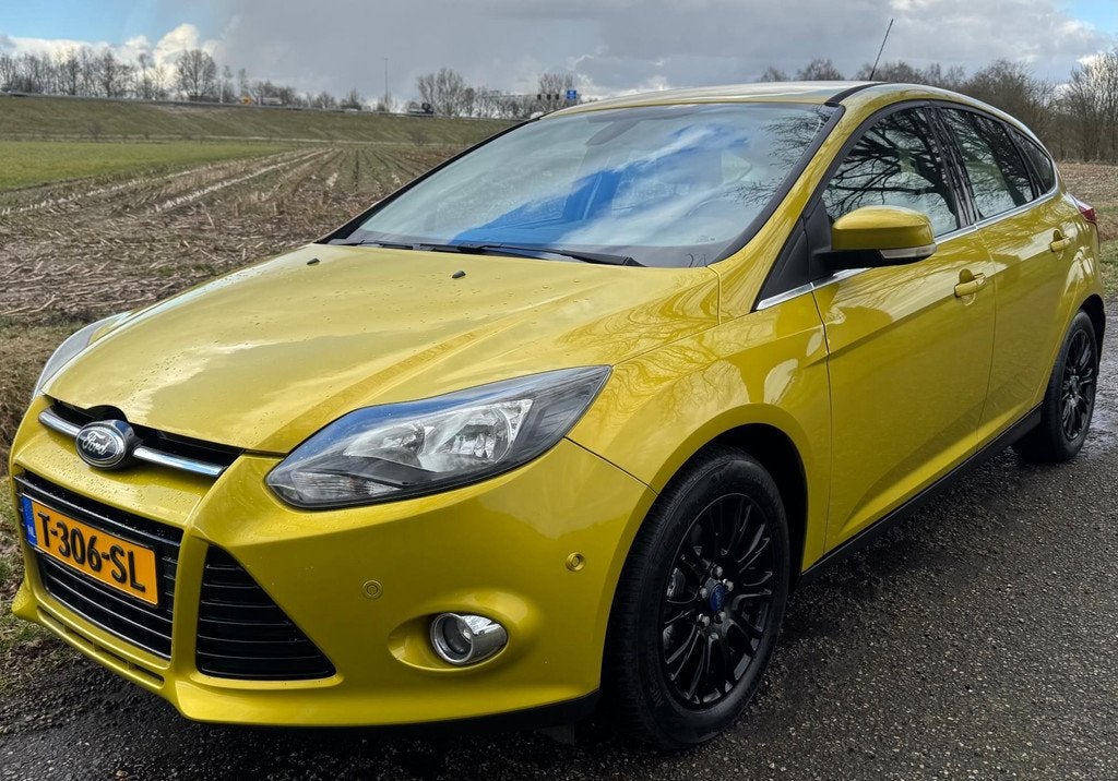 Ford Focus 1.6 2011 EcoBoost Titanium 150PK CLIMA CRUISE, Gebruikt, Zwart, 4 cilinders, 150 pk