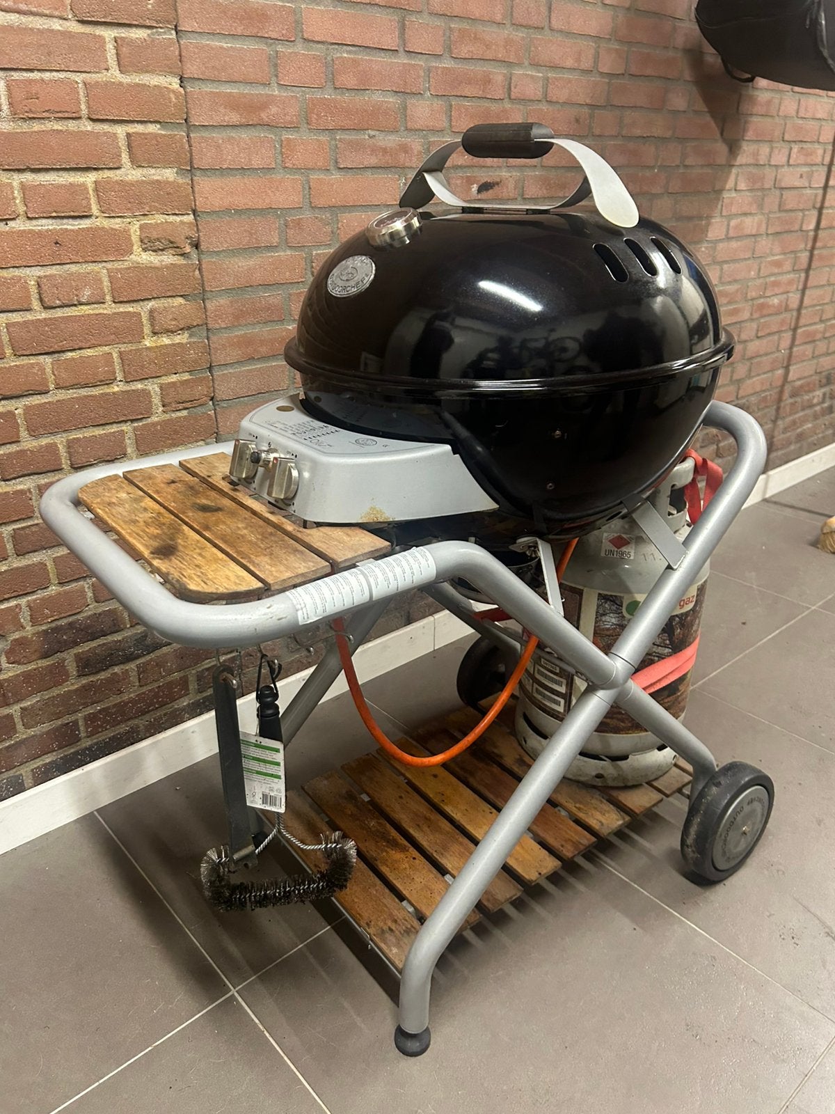 I.g.s zwarte kogelmodel gas BBQ European outdoorchef, Ophalen, Gebruikt