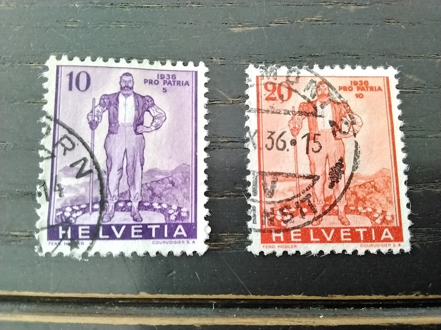26146 Zwitserland pro patria 1936 gestempeld, Ophalen of Verzenden, Gestempeld