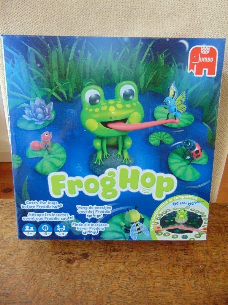 FrogHop Spel van Jumbo, Hobby en Vrije tijd, Gezelschapsspellen | Overige, Een of twee spelers, Ophalen of Verzenden, Zo goed als nieuw