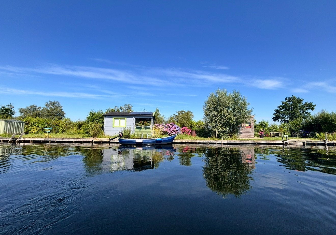 eiland met weids uitzicht aan de Vinkeveense plassen, Utrecht, Verkoop zonder makelaar, Chalet, 30 m²