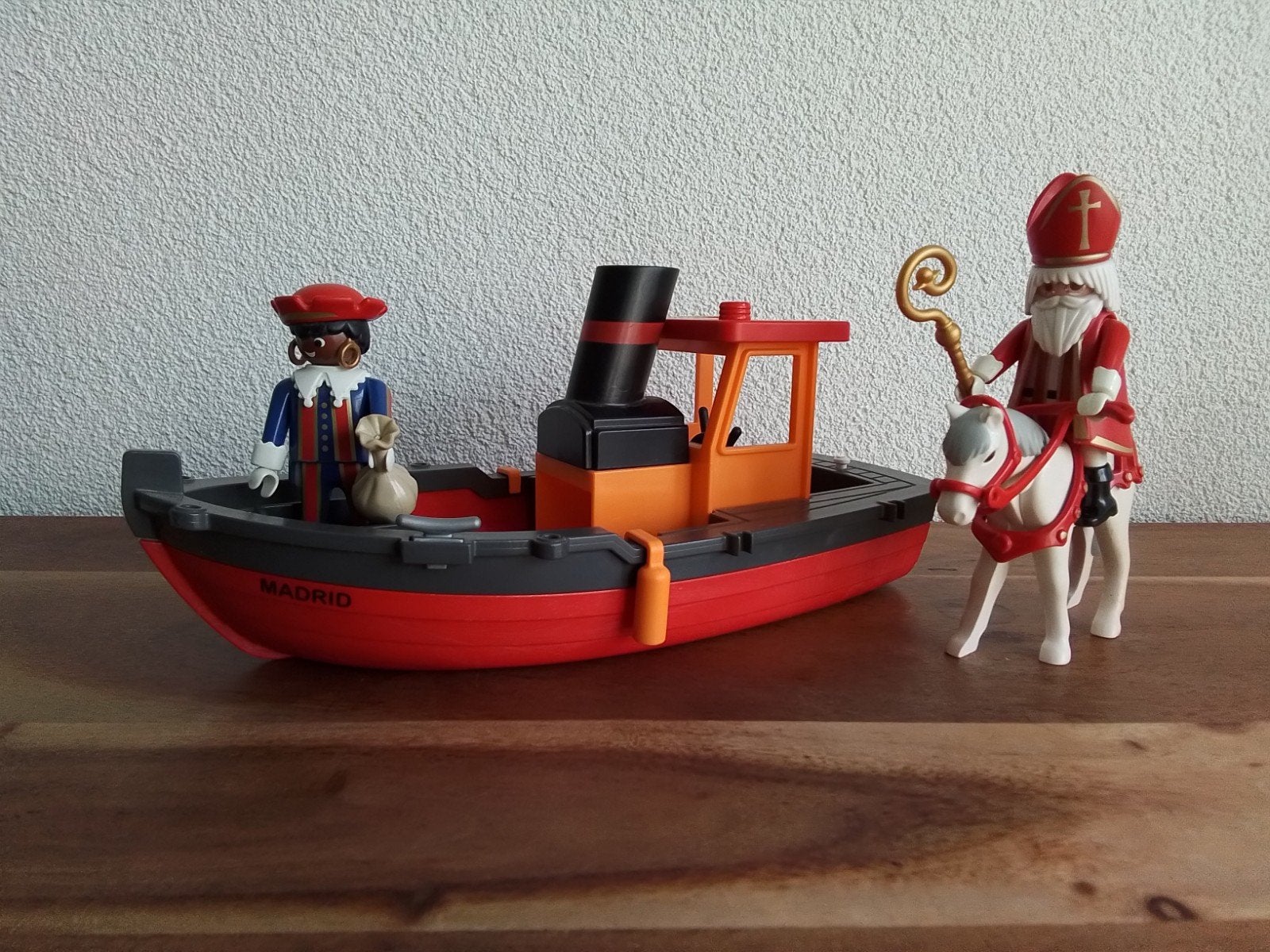 Playmobil sinterklaas met boot en piet, Ophalen of Verzenden