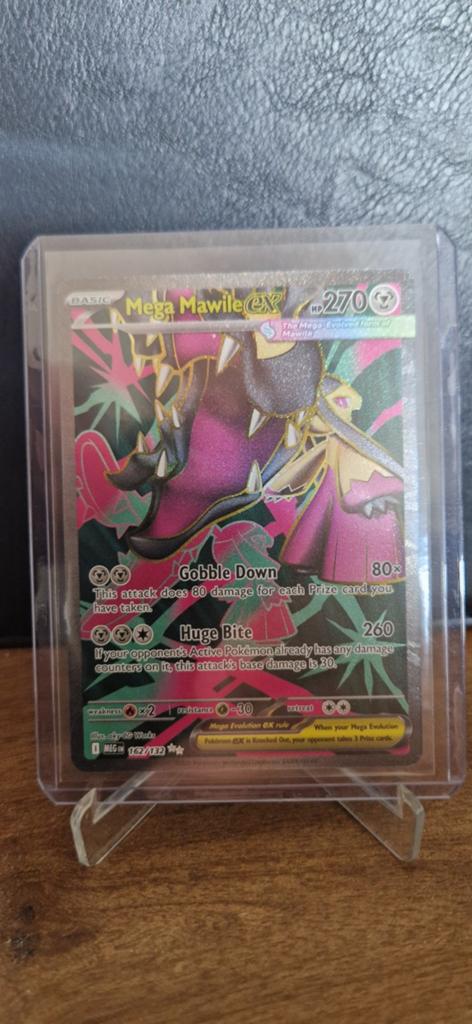 Mega Mawile EX Pokémon kaart (162/112) - Full Art, Ophalen of Verzenden, Zo goed als nieuw, Losse kaart, Foil