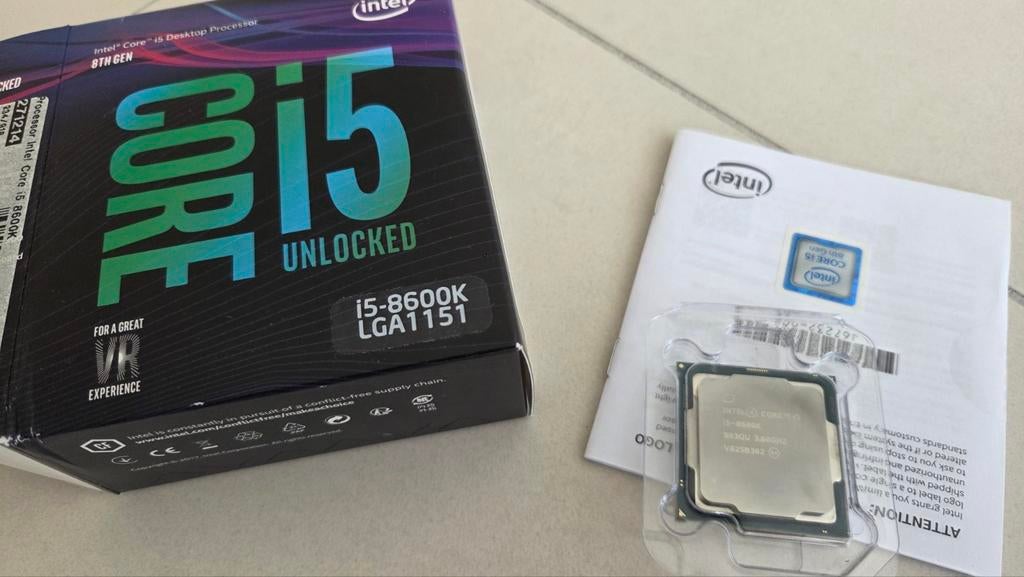 Intel Core i5-8600K Processor, Computers en Software, Processors, 6-core, LGA1151, Ophalen of Verzenden, Zo goed als nieuw