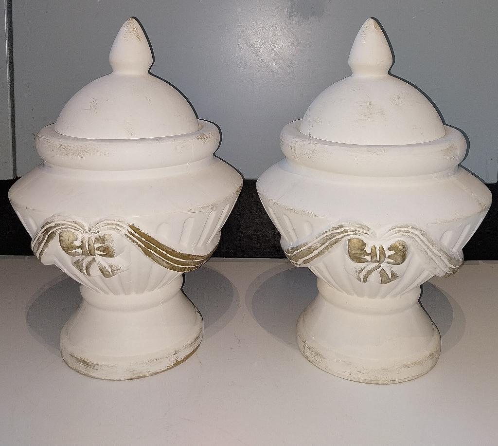 Set á 2 st. Griekse/ Romeinse potten met deksel € 8,00, Ophalen of Verzenden