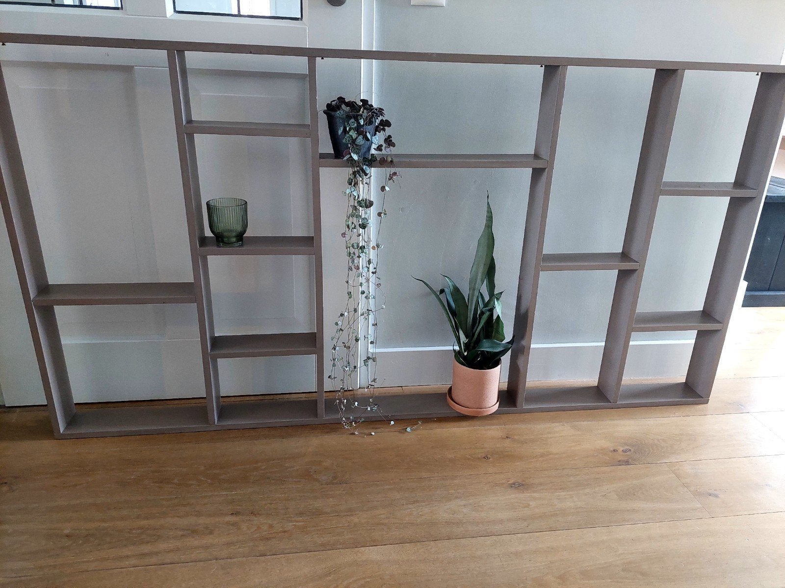 Houten wandrek taupe 94x180x9cm, Ophalen, Gebruikt
