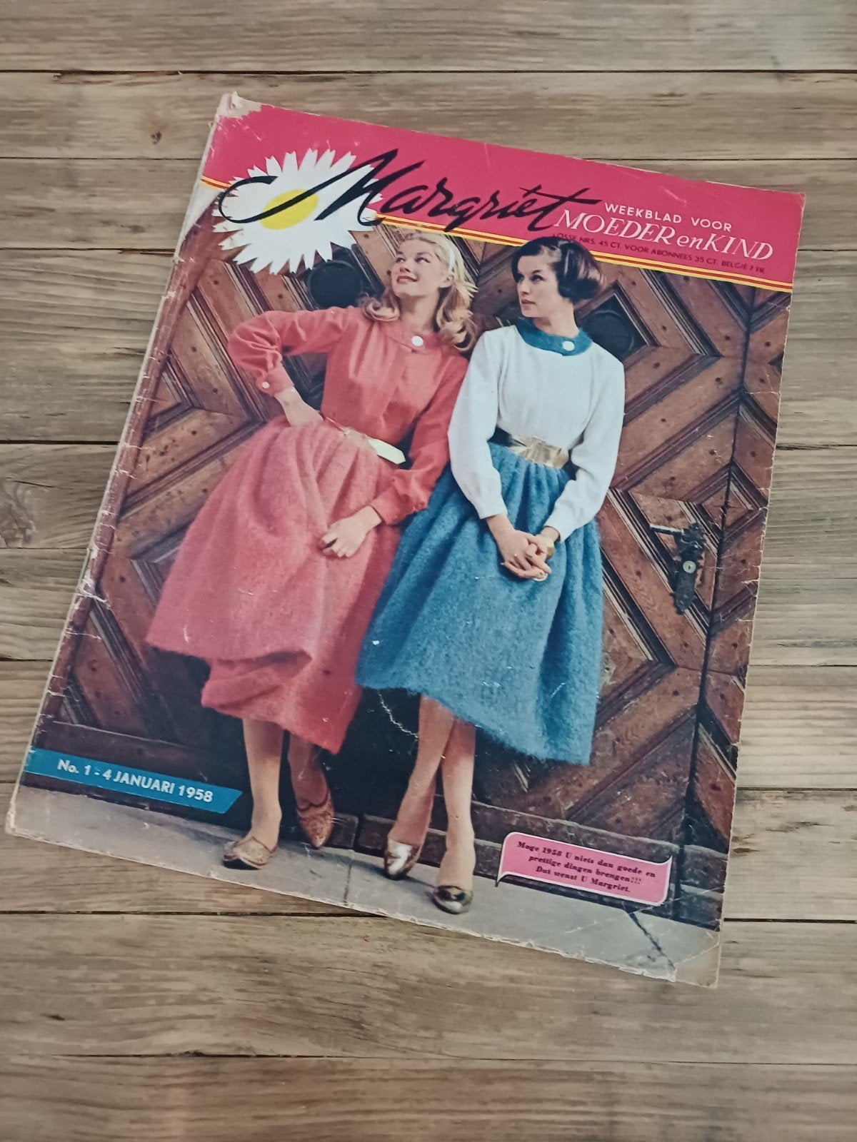 Margriet weekblad voor Moeder en Kind - 1958, Ophalen of Verzenden, Gelezen, Damesbladen