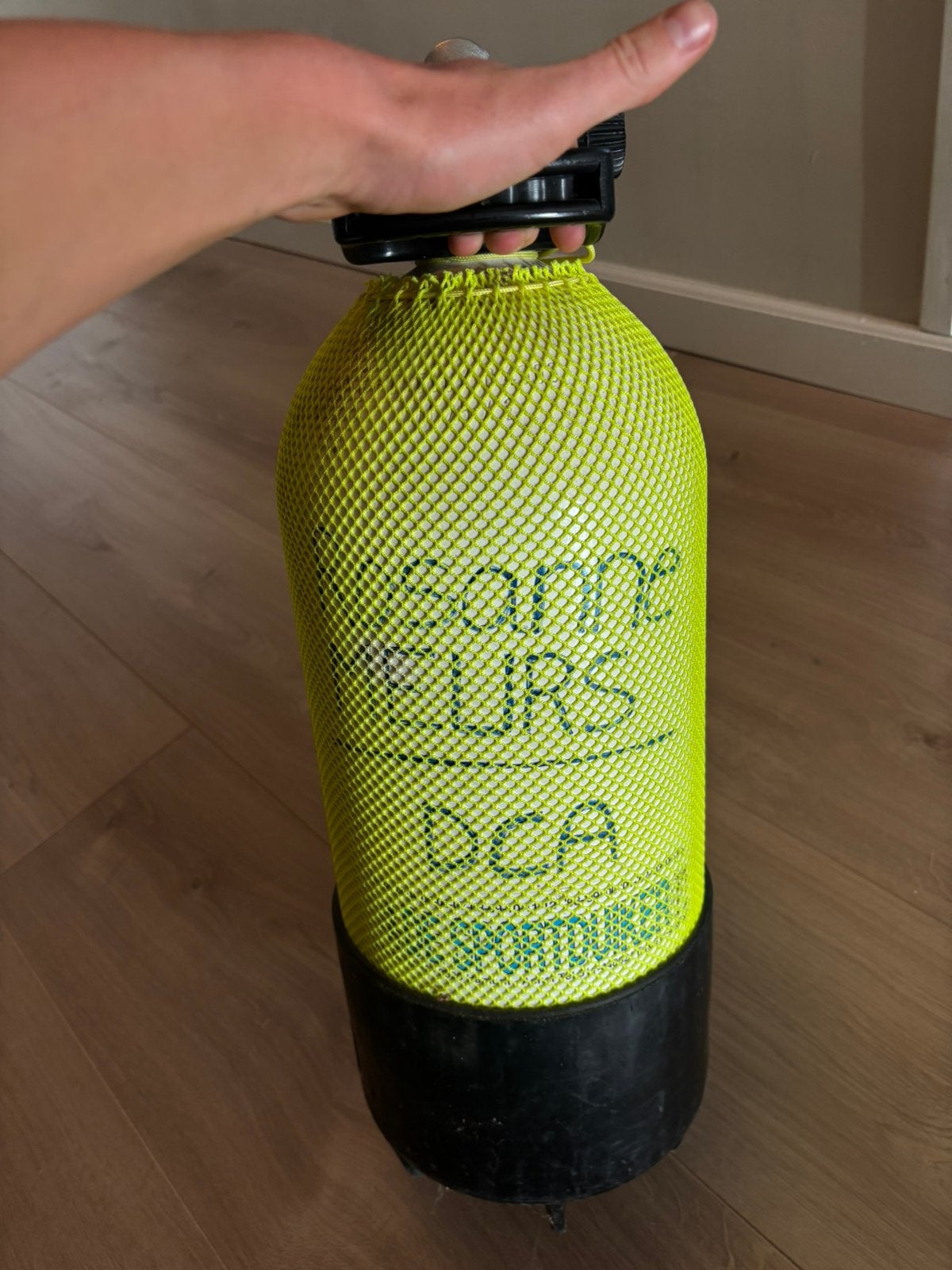 Duikfles 12 liter staal 200 bar - Scubapro - M25x2, Ophalen, Zo goed als nieuw, Duikfles