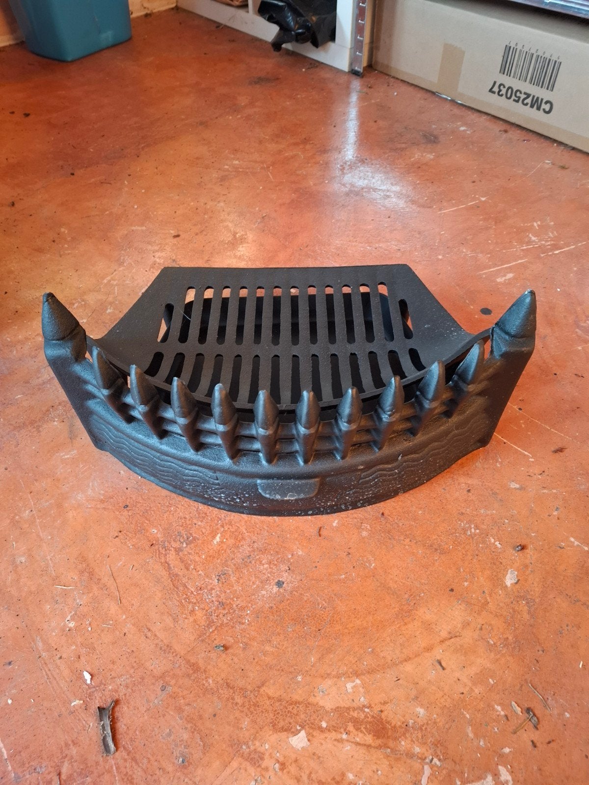 Gietijzeren Haardrooster 18 inch met Kasteelfront en Aspan, Huis en Inrichting, Ophalen of Verzenden, Nieuw, Inzethaard, Houthaard