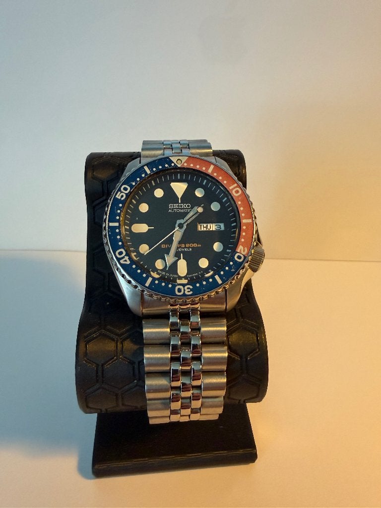 Te koop Seiko Pepsi, Sieraden, Tassen en Uiterlijk, Horloges | Heren, Staal, Polshorloge, Ophalen of Verzenden, Zo goed als nieuw
