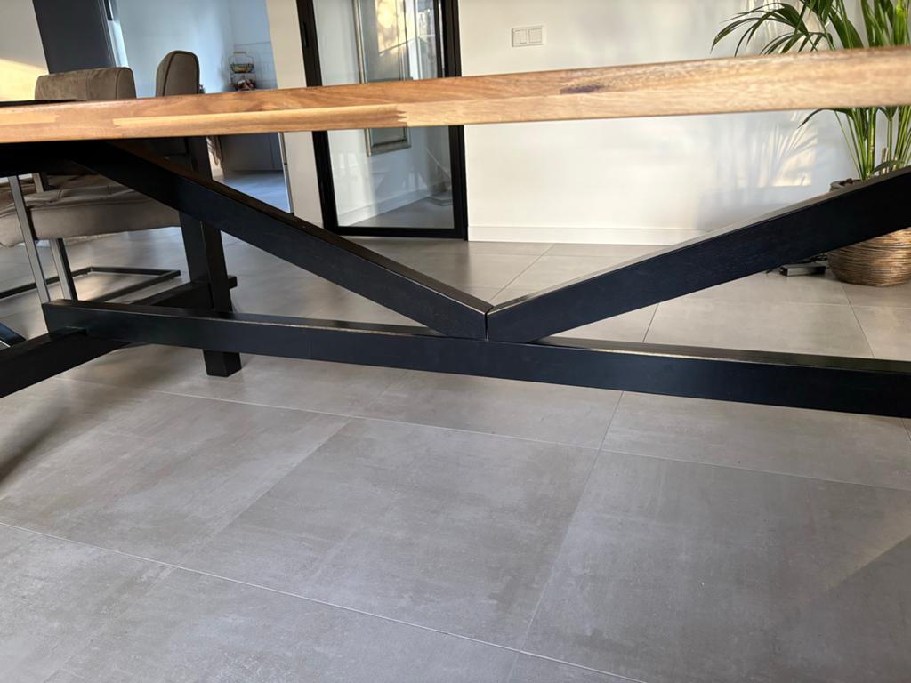 Robuuste eettafel ikea skogsta 6 personen 235x100cm acacia, Huis en Inrichting, Tafels | Eettafels, Ophalen, 100 tot 150 cm, 200 cm of meer