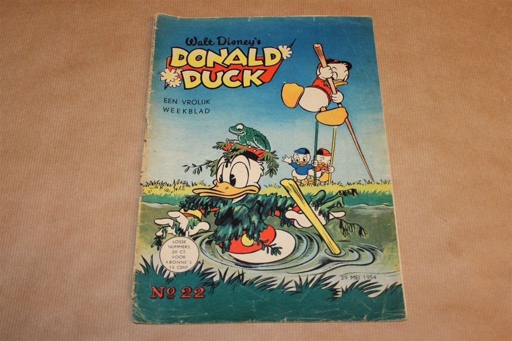 Donald Duck - No. 22 - 1954, Eén stripboek, Ophalen of Verzenden, Gelezen