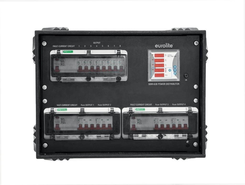 EUROLITE SBM-63B Power Distributor, Geluidgestuurd, ., Nieuw, Ophalen of Verzenden