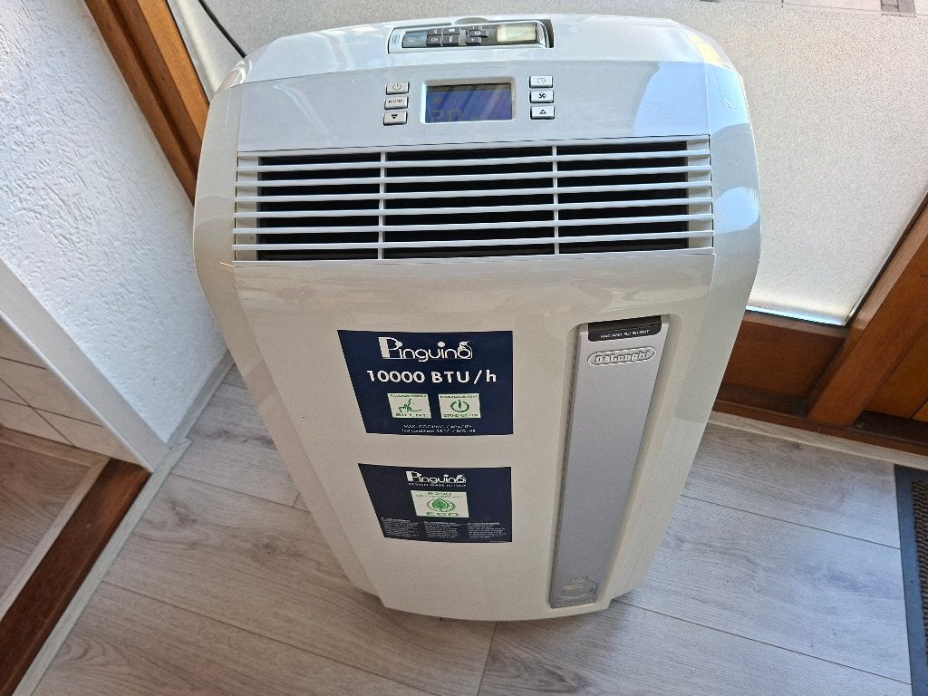 De Longhi Pinguino PAC ANK 92 Silent mobiele airco 10000 BTU, Ophalen, Minder dan 60 m³, Timer, 3 snelheden of meer