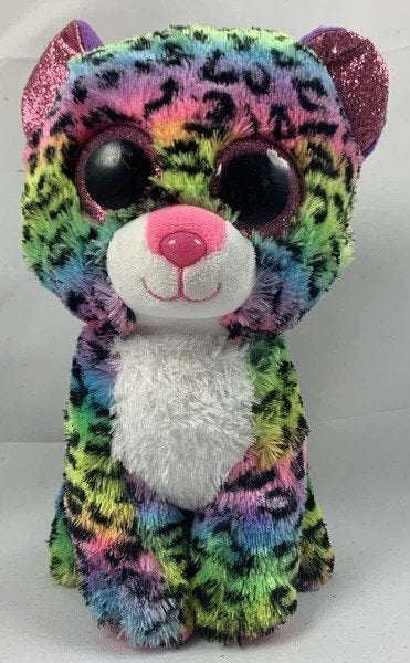 Ty Beanie Boos Dotty regenboog luipaard pluche knuffel, Coolsingel 104, 3011 AG Rotterdam, Netherlands, Overige typen, Zo goed als nieuw