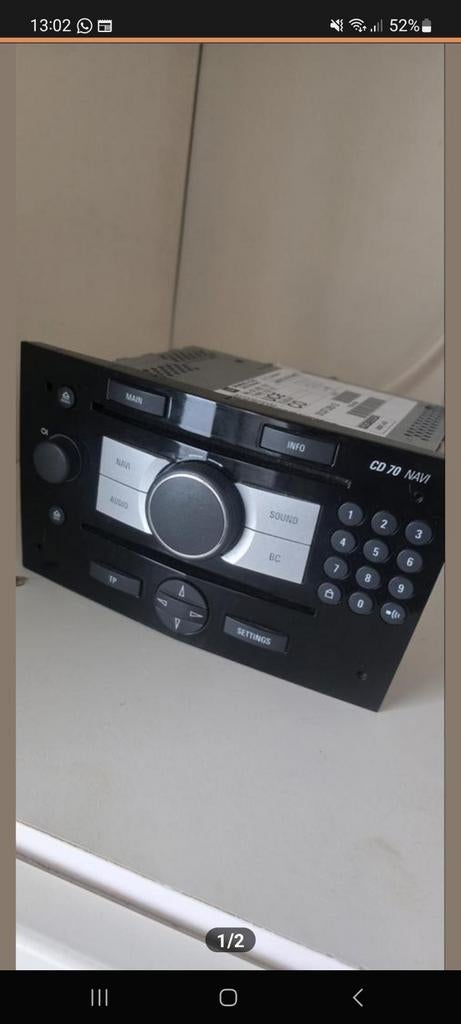 Opel Astra CD 70 Navi autoradio, Ophalen of Verzenden