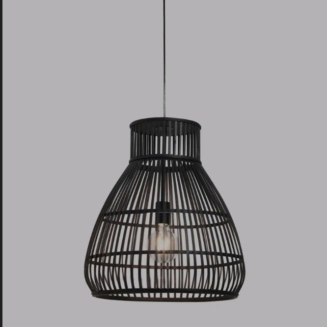 Hanglamp zwart Ø46x51 cm - Stijlvolle verlichting, Ophalen, Modern, Industrieel, Nieuw, E27 (groot)