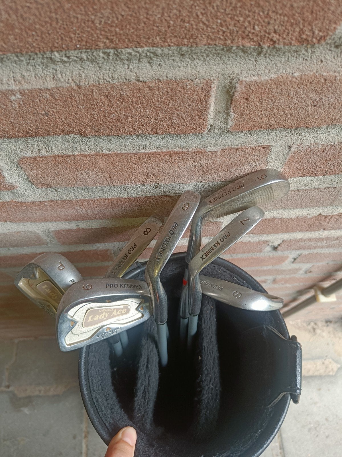 Golfset met tas - Pro Kennex en Lady Ace clubs, Ophalen, Gebruikt, Set, Overige merken