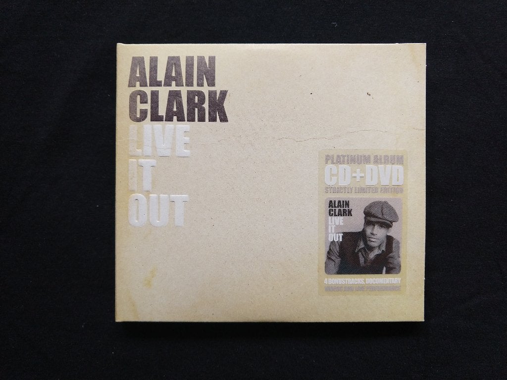 Alain Clark - Live It Out CD + DVD (limited) (gesigneerd), Cd's en Dvd's, Ophalen of Verzenden, Zo goed als nieuw, Speciale editie