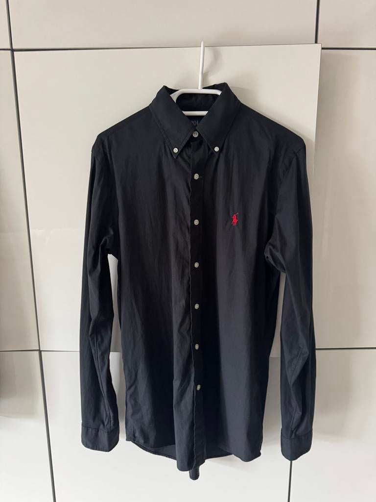 Polo Ralph Lauren blouse zwart S, Kleding | Heren, Ophalen of Verzenden, Zo goed als nieuw, Zwart