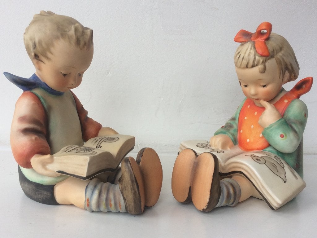 Hummel 14 A & B, Bookworms, set boekensteunen, Verzamelen, Ophalen of Verzenden, Zo goed als nieuw, Hummel