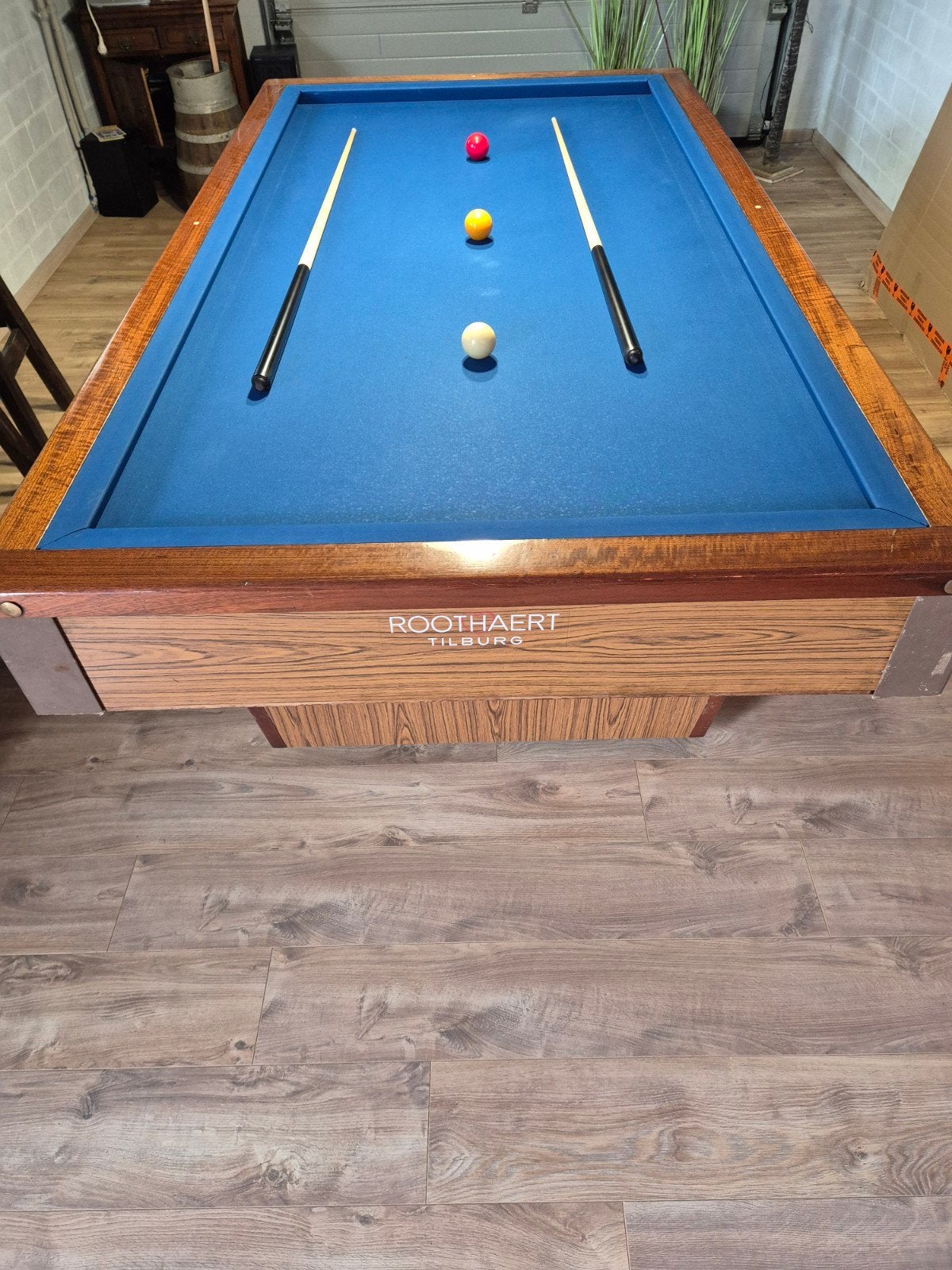 biljart  (2.10 x 1.05) met verwarming, Sport en Fitness, Biljarten en Poolen, Ophalen of Verzenden, Gebruikt, Biljarttafel