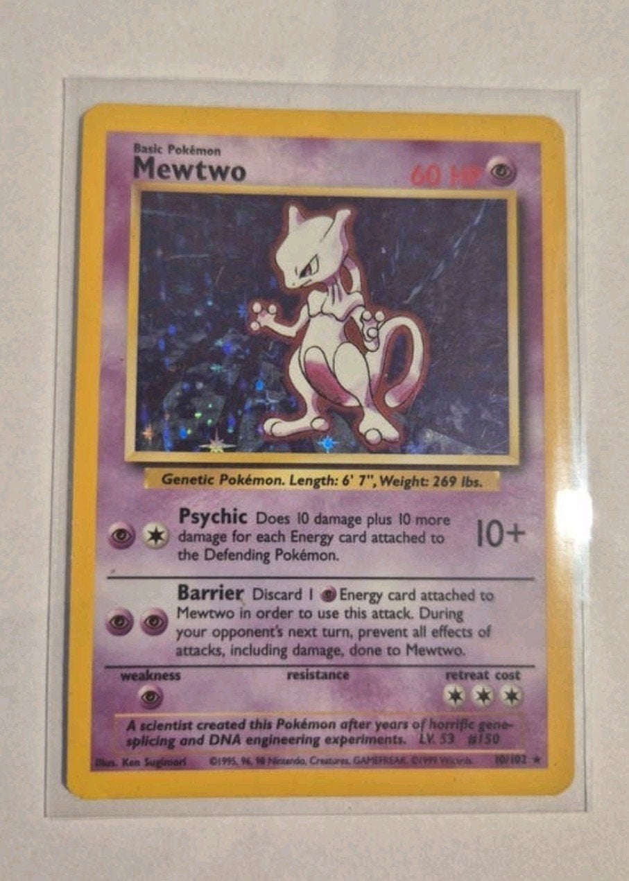Pokémon kaart: mewtwo 10, Ophalen of Verzenden