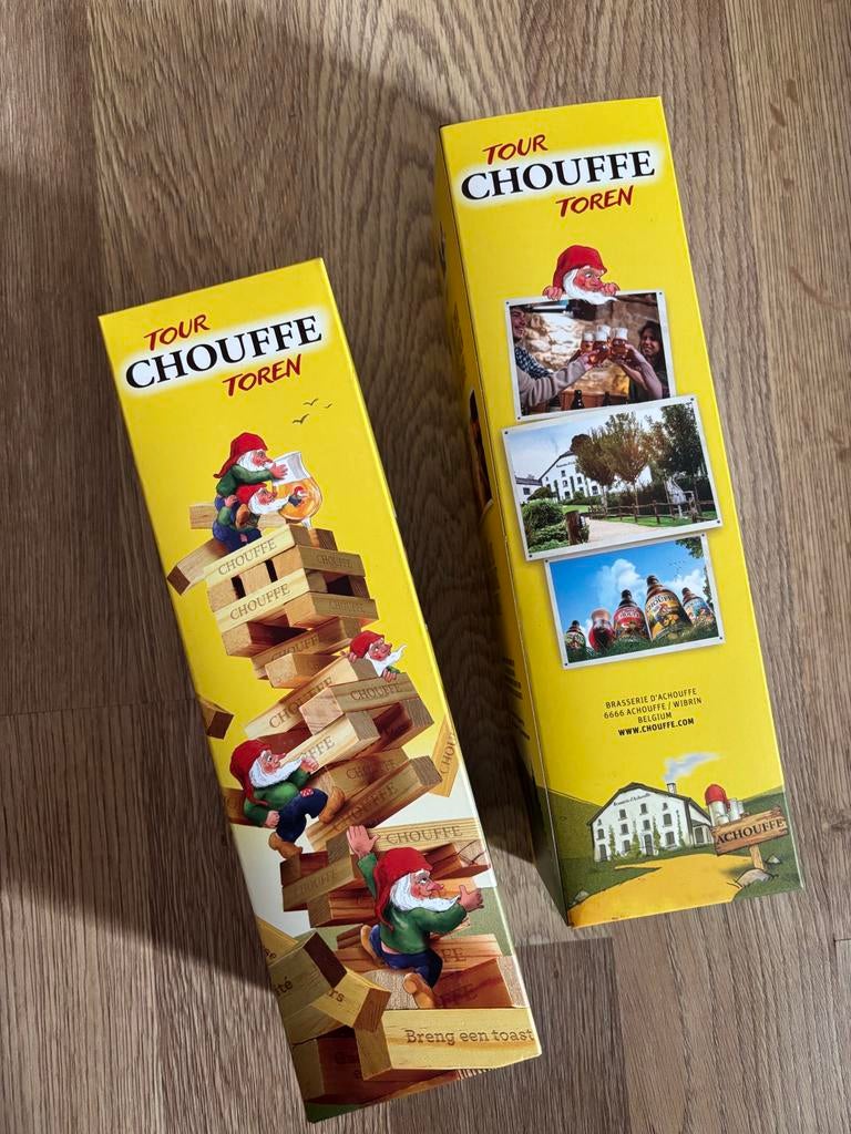 Tour Chouffe Toren - Jenga spel, Hobby en Vrije tijd, Gezelschapsspellen | Overige, Een of twee spelers, Ophalen of Verzenden
