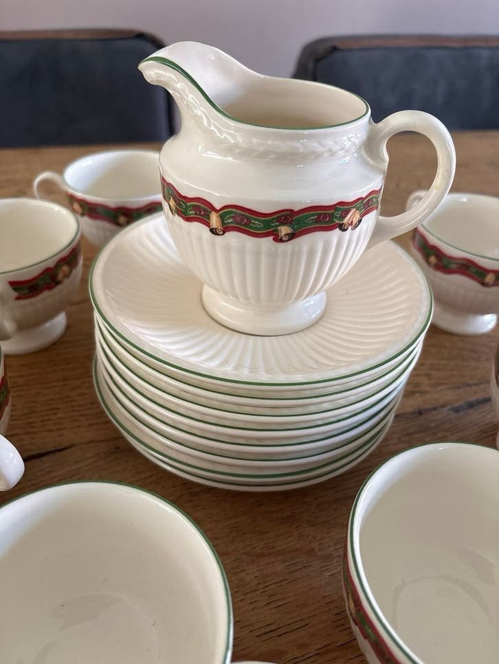 Wedgwood Christmas Time Servies, Ophalen, Klassiek, Zo goed als nieuw, Compleet servies