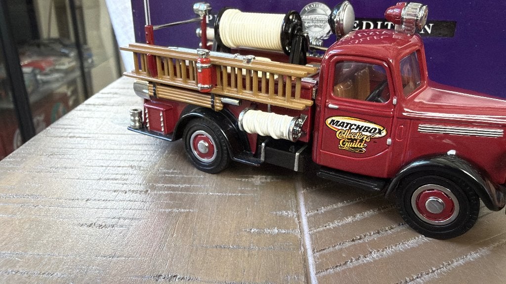 NOS Matchbox Collectors Guild 1939 Bedford brandweerauto, Ophalen of Verzenden, Nieuw, Bus of Vrachtwagen, Matchbox