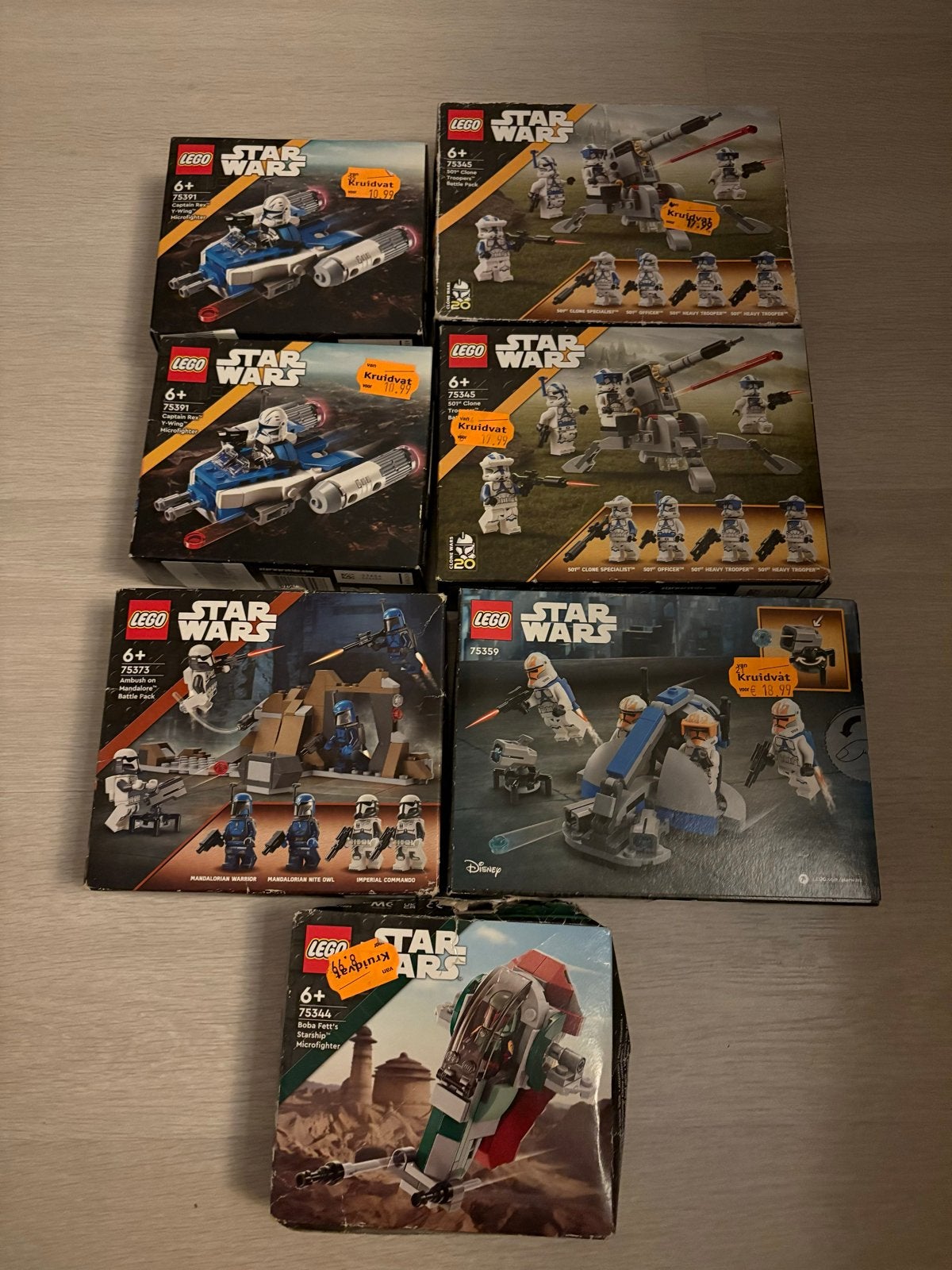 7 LEGO Star Wars sets - Nieuw met beschadigde dozen, Ophalen of Verzenden, Nieuw