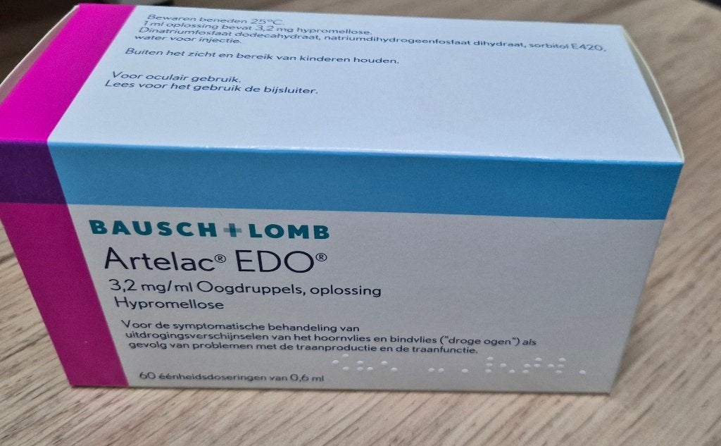 Baush en Lomb Artelac EDO 3.2mg oogdruppel Hypromellose, Ophalen of Verzenden, Nieuw, Overige typen